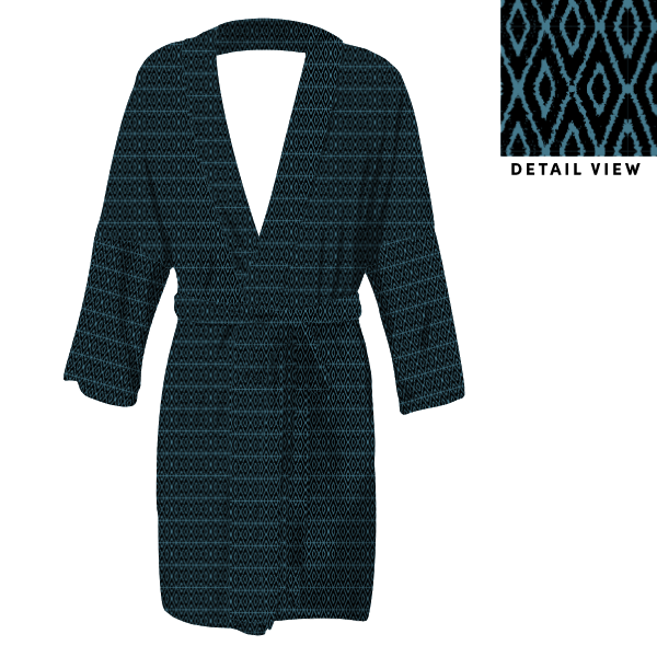 Ikat Diamond (Customized) Robe -  -  - Knotty Tie Co.