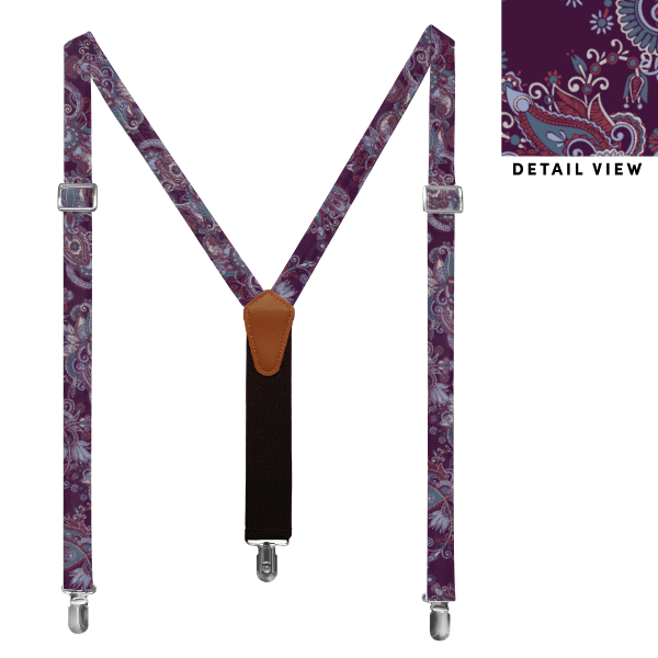 Prestige Paisley (Customized) Suspenders -  -  - Knotty Tie Co.