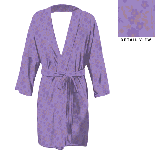 Flowy Floral (Customized) Robe -  -  - Knotty Tie Co.
