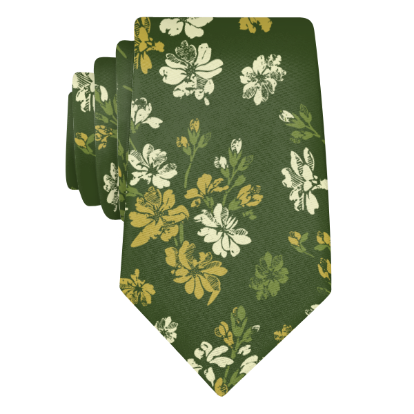 Stamped Floral (Customized) Necktie -  -  - Knotty Tie Co.